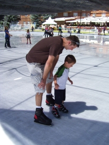 Daddy & Jake Ice Skating